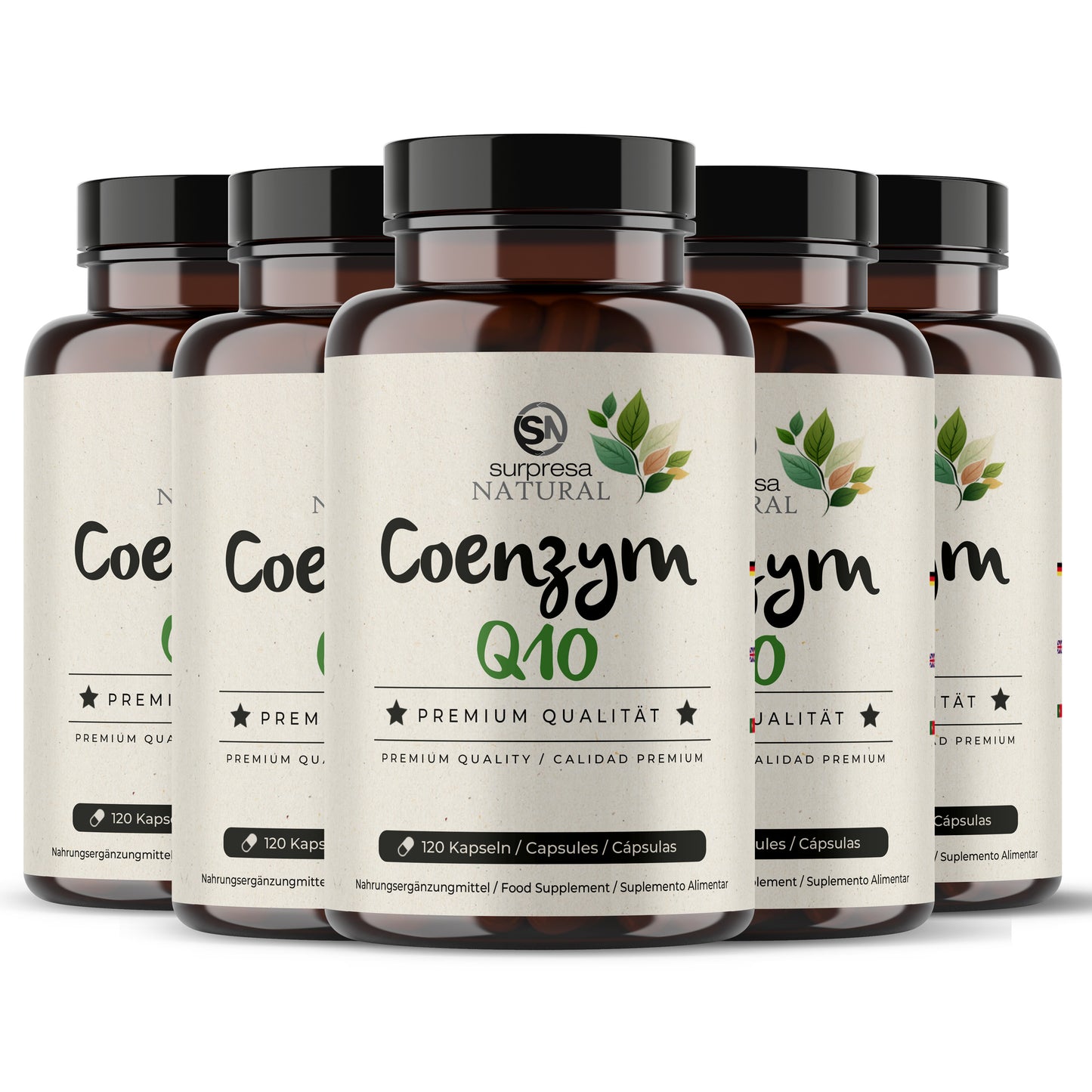 Coenzym Q10 5er Sparpack – Made in Germany, vegan