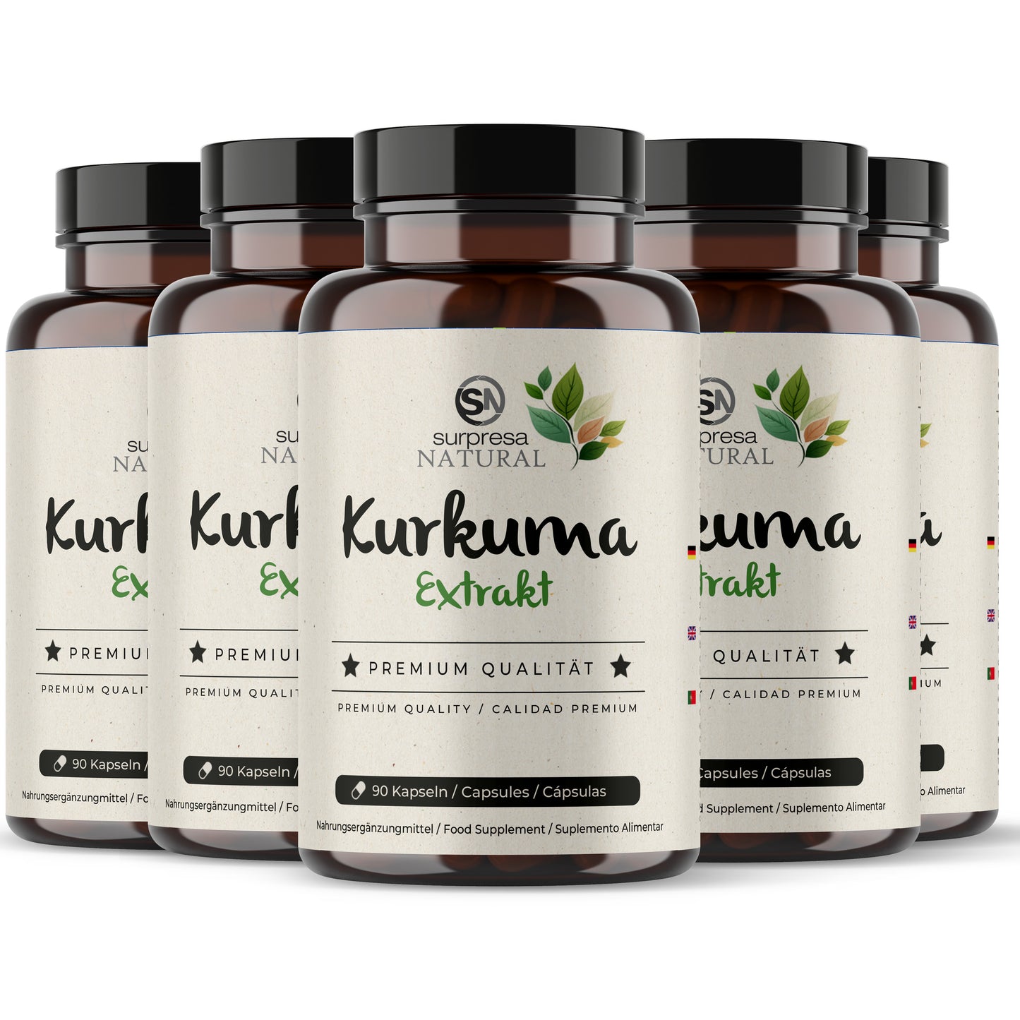Kurkuma 5er Sparpack – Made in Germany, vegan