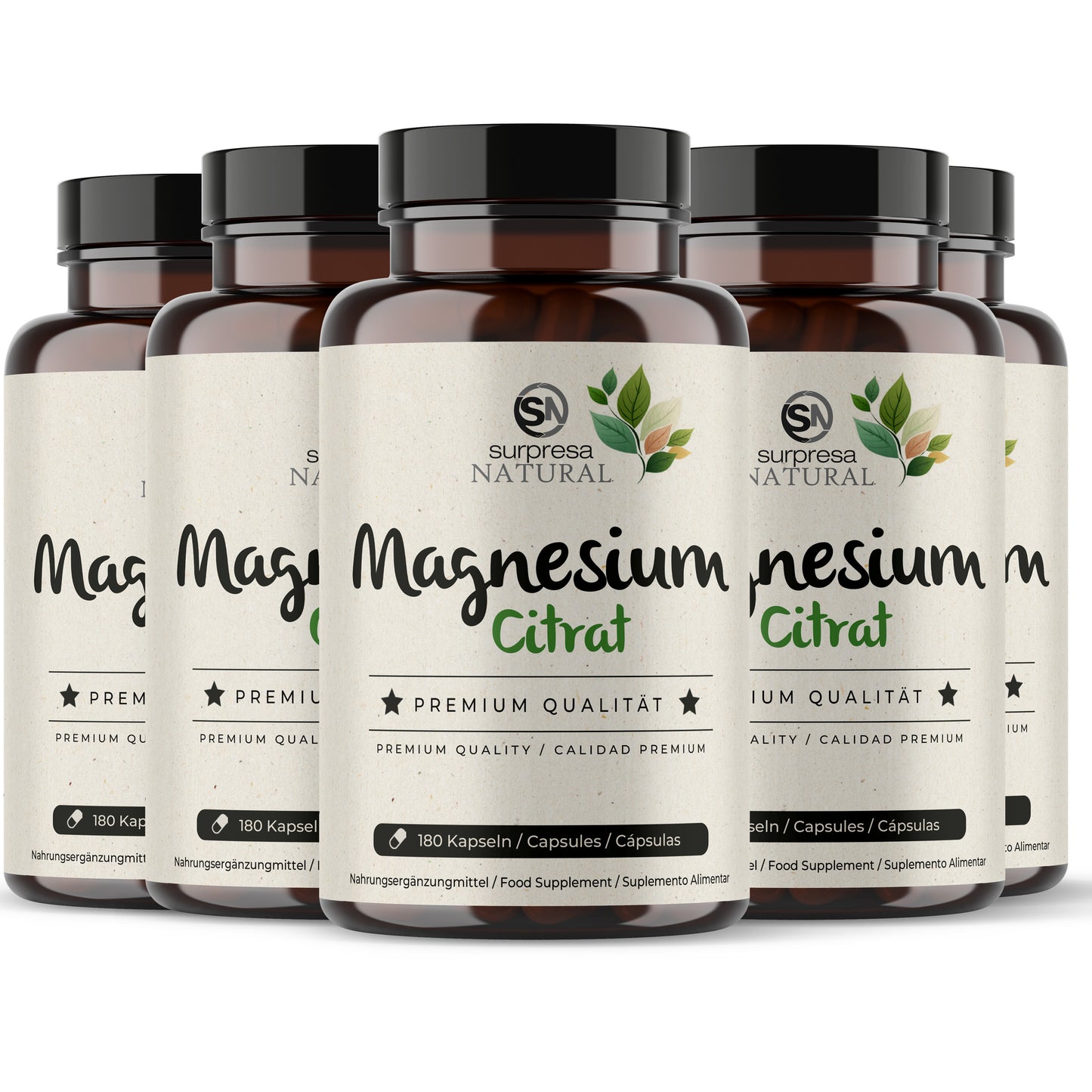 Magnesium Citrate 5er Sparpack – Made in Germany