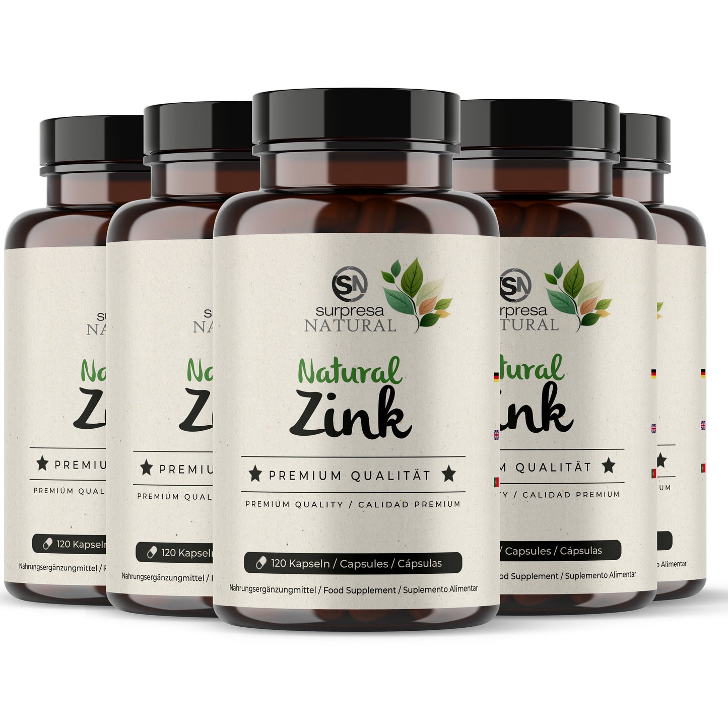 Zink Natürlich 5er Sparpack – Made in Germany, vegan