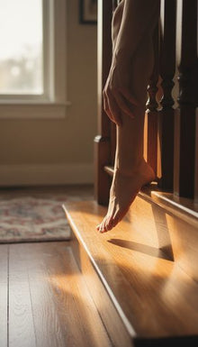 Die erste Treppe am Morgen