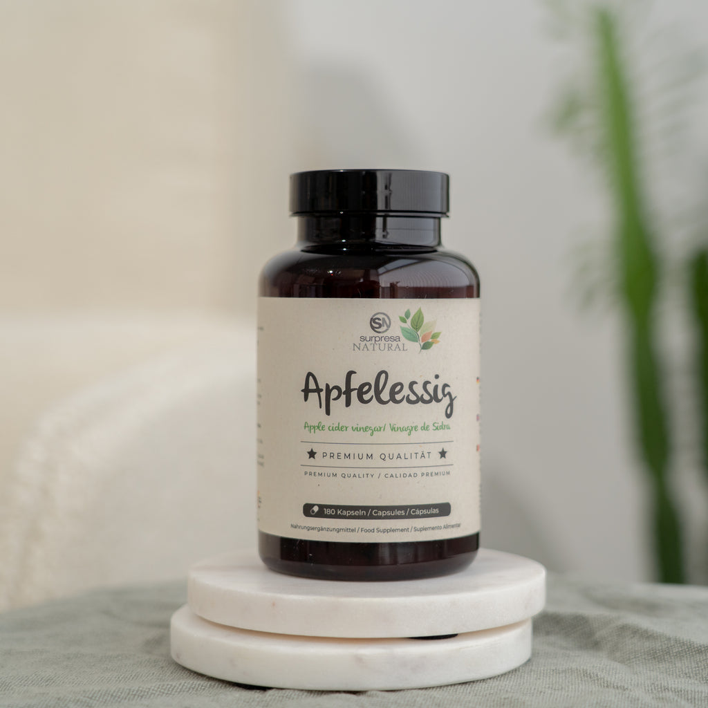 Apfelessig 1000mg – ohne Säure, Premium Qualität