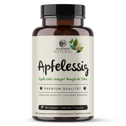 Apfelessig Kapseln Dose – 1000mg ohne Säuregeschmack