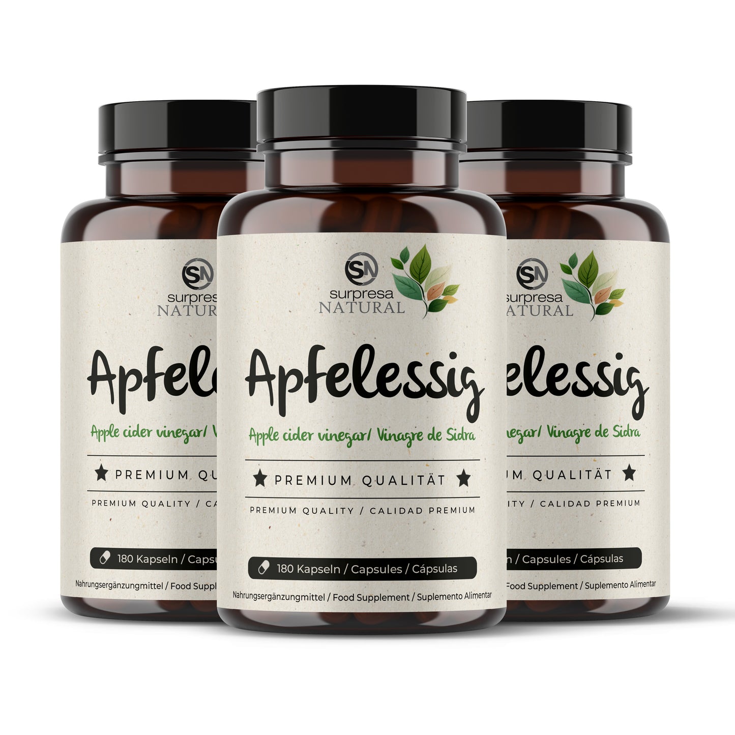 Apfelessig 3er Sparpack – 3 Dosen Mengenrabatt, vegan