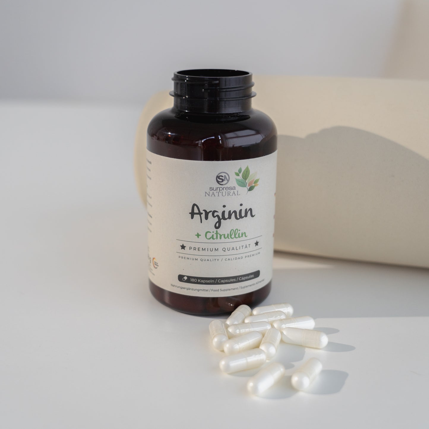 L-Arginin und L-Citrullin Kapseln – hochdosiert, vegan