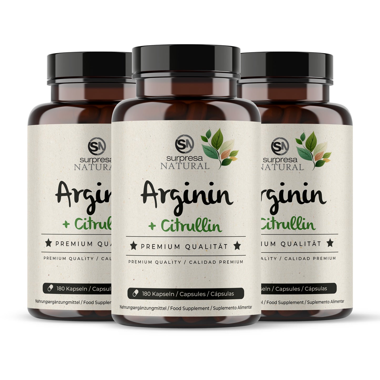 Arginin Citrullin 3er Sparpack – 3 Dosen Mengenrabatt