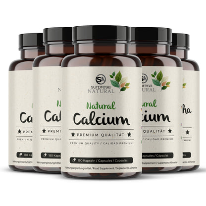 Calcium Natürlich 5er Sparpack – Made in Germany, vegan