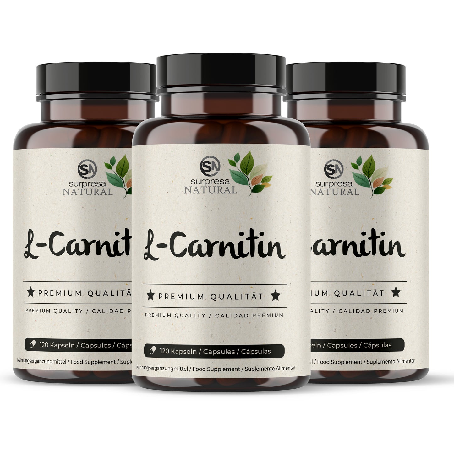 L-Carnitin 3er Sparpack – 3 Dosen Mengenrabatt, vegan