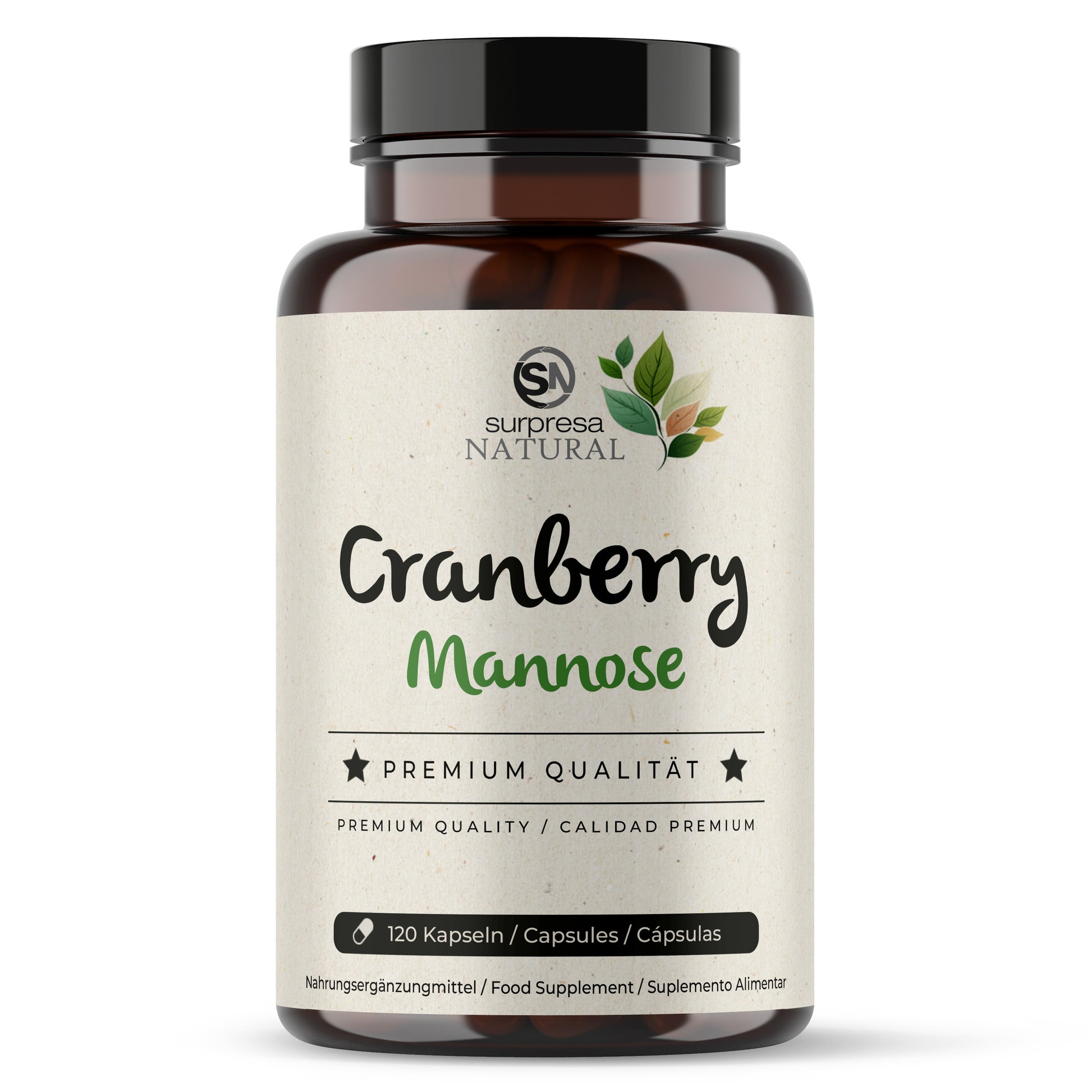 Cranberry & D-Mannose Kapseln Dose – Beeren-Power