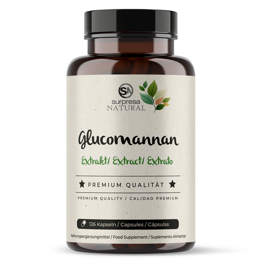 Glucomannan Kapseln Dose – aus Konjak-Wurzel, vegan