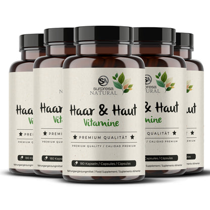 Haut Haar 5er Sparpack – Made in Germany, vegan