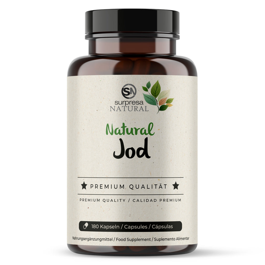 Jod Natürlich Kapseln Dose – aus Kelp-Alge, pflanzlich