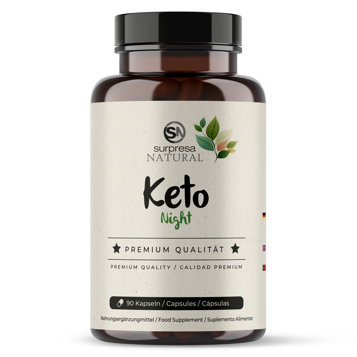 Keto Night Burn Kapseln Dose – mit Ashwagandha, koffeinfrei