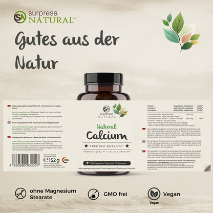 Calcium Kapseln Inhaltsangabe – Premium Qualität aus Deutschland