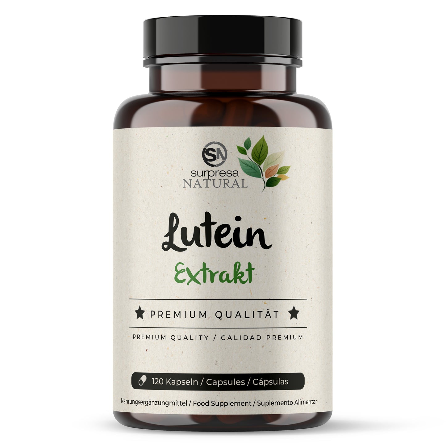 Lutein Kapseln Dose – 50mg Carotinoid aus Tagetes-Blüten
