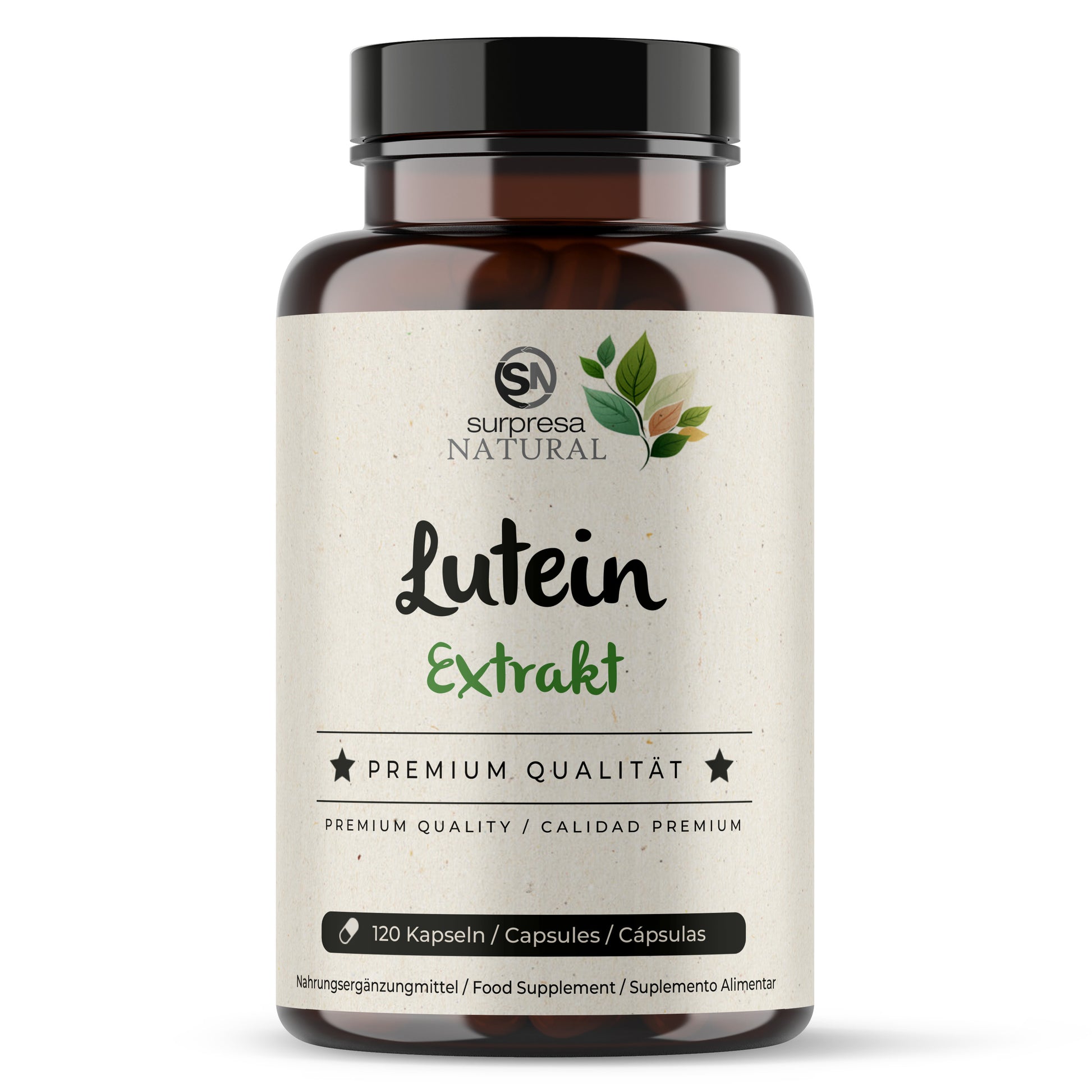 Lutein Kapseln Dose – 50mg Carotinoid aus Tagetes-Blüten