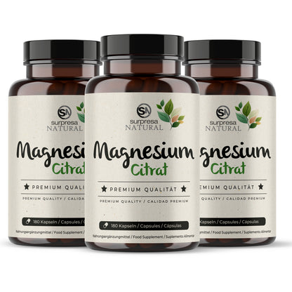Magnesium Citrate 3er Sparpack – 3 Dosen Mengenrabatt