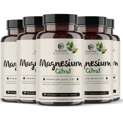 Magnesium Citrate 5er Sparpack – Made in Germany