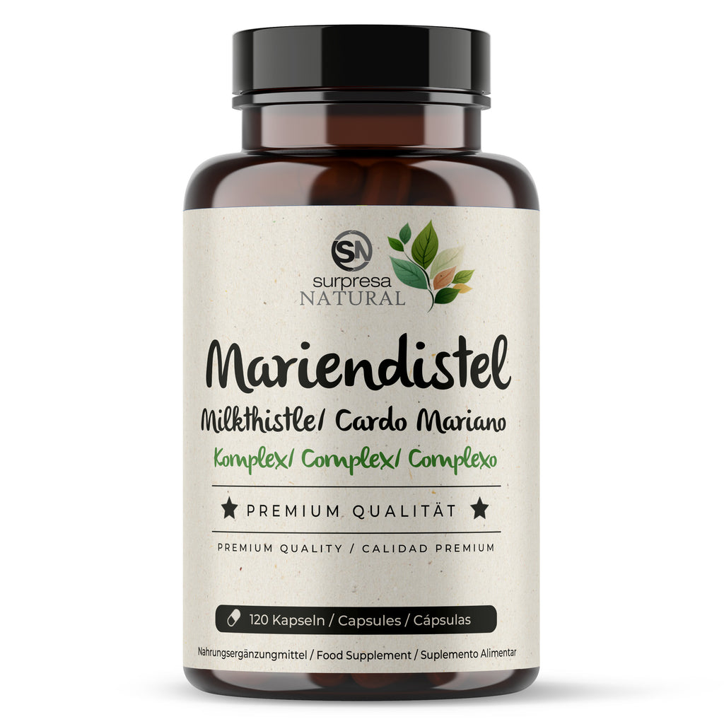 Mariendistel Komplex Kapseln Dose – mit Artischocke und Brennessel