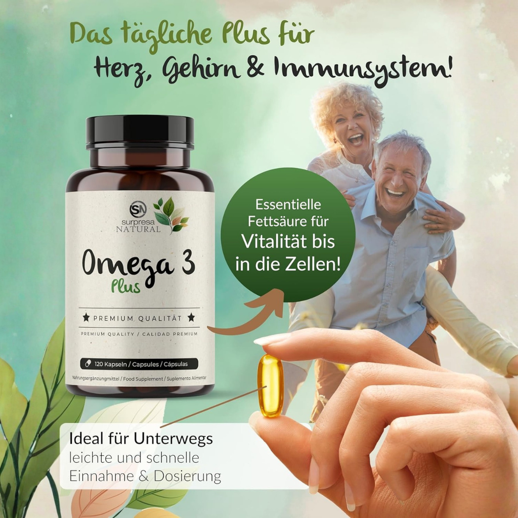 Omega 3 Kapseln Fischöl – für Herz und Gehirn