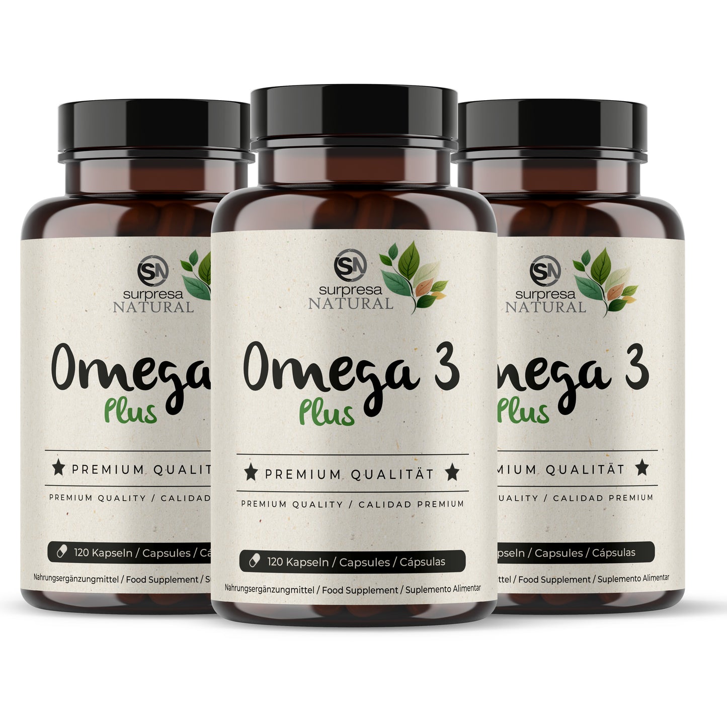 Omega 3 Plus 3er Sparpack – 3 Dosen Mengenrabatt