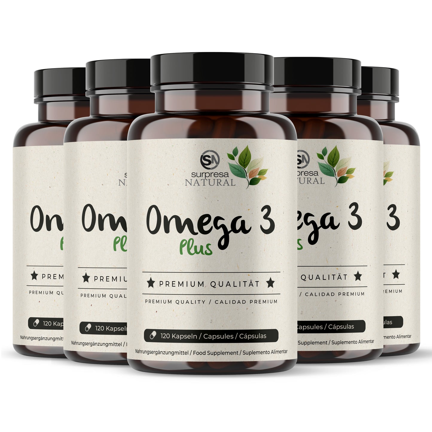 Omega 3 Plus 5er Sparpack – Made in Germany
