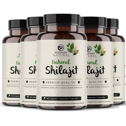 Shilajit 5er Sparpack – Made in Germany, vegan