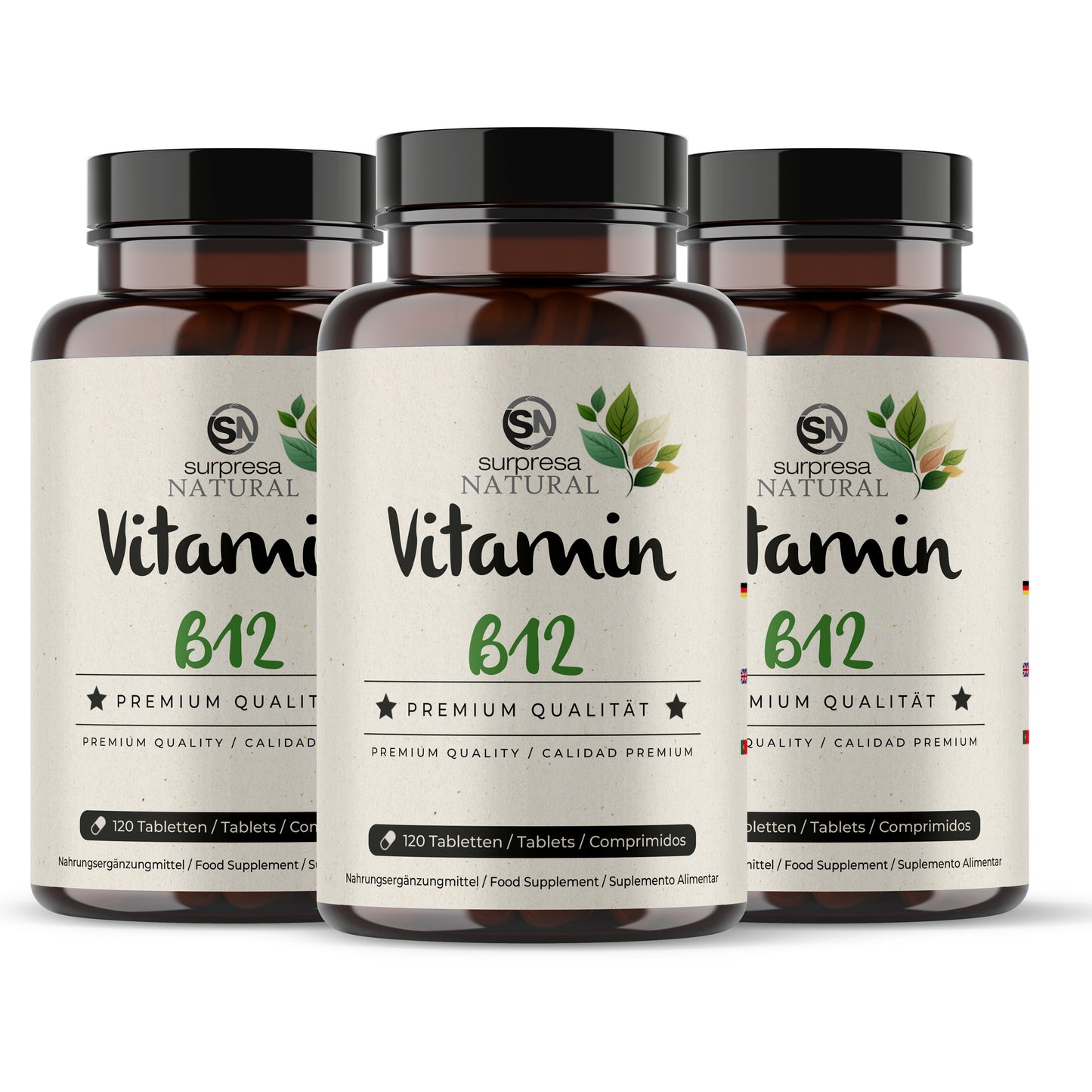 Vitamin B12 3er Sparpack – 3 Dosen Jahresvorrat