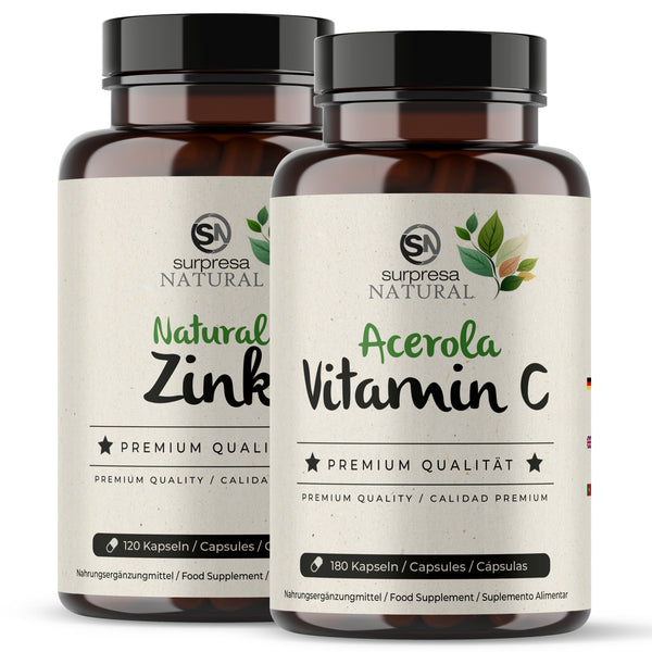 Immune Booster Set - Natural Zinc + Natural Vitamin C