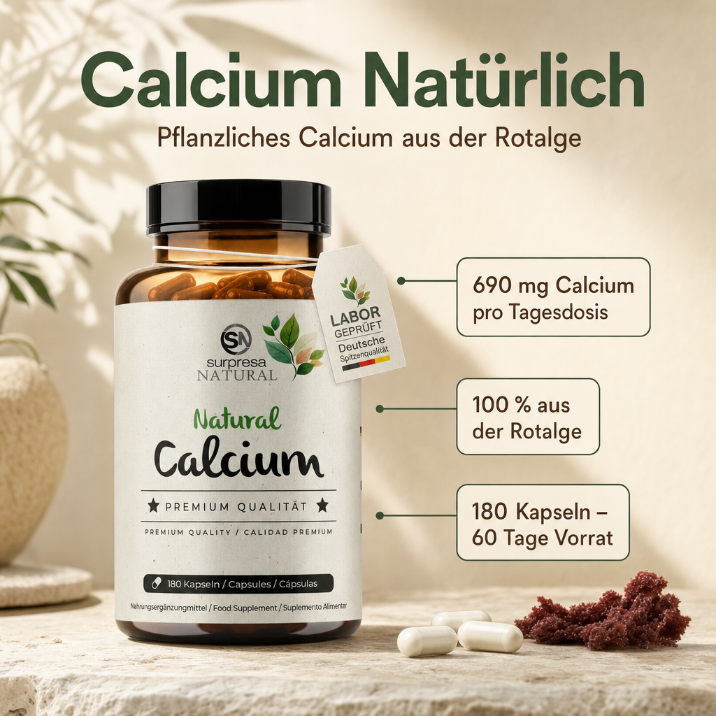 Natural Calcium Capsules – Plant-Based Algae Calcium