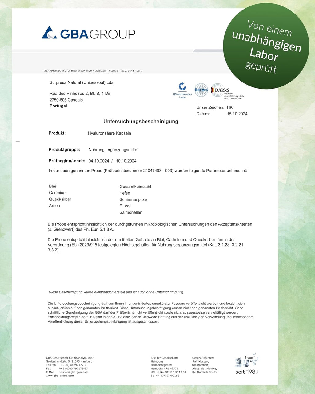 Hyaluronic Acid Capsules