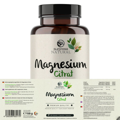 Innere Ruhe Trio – Magnesium Citrate für Muskelentspannung und ein normales Nervensystem