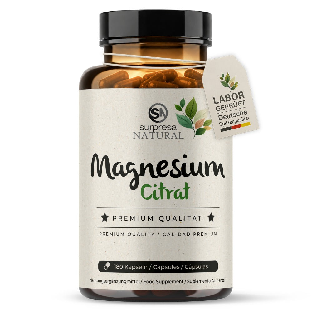 Magnesium Citrate Kapseln Dose – 1500mg organisches Magnesium